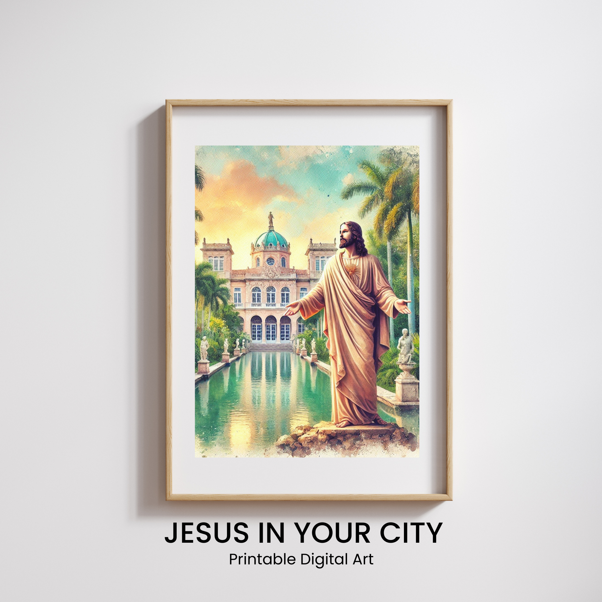 Jesus at the Vizcaya Museum in Miami