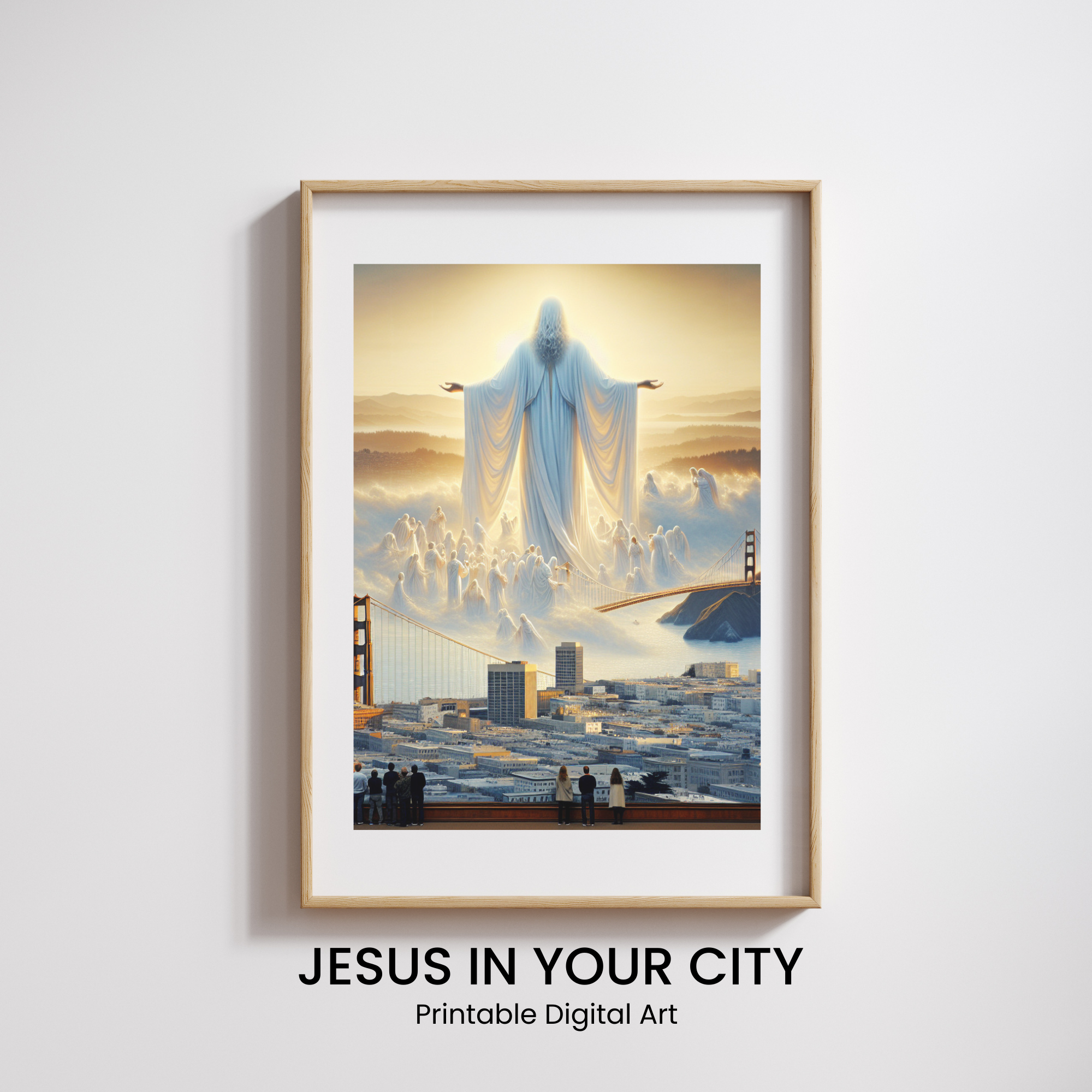 Jesus over San Francisco