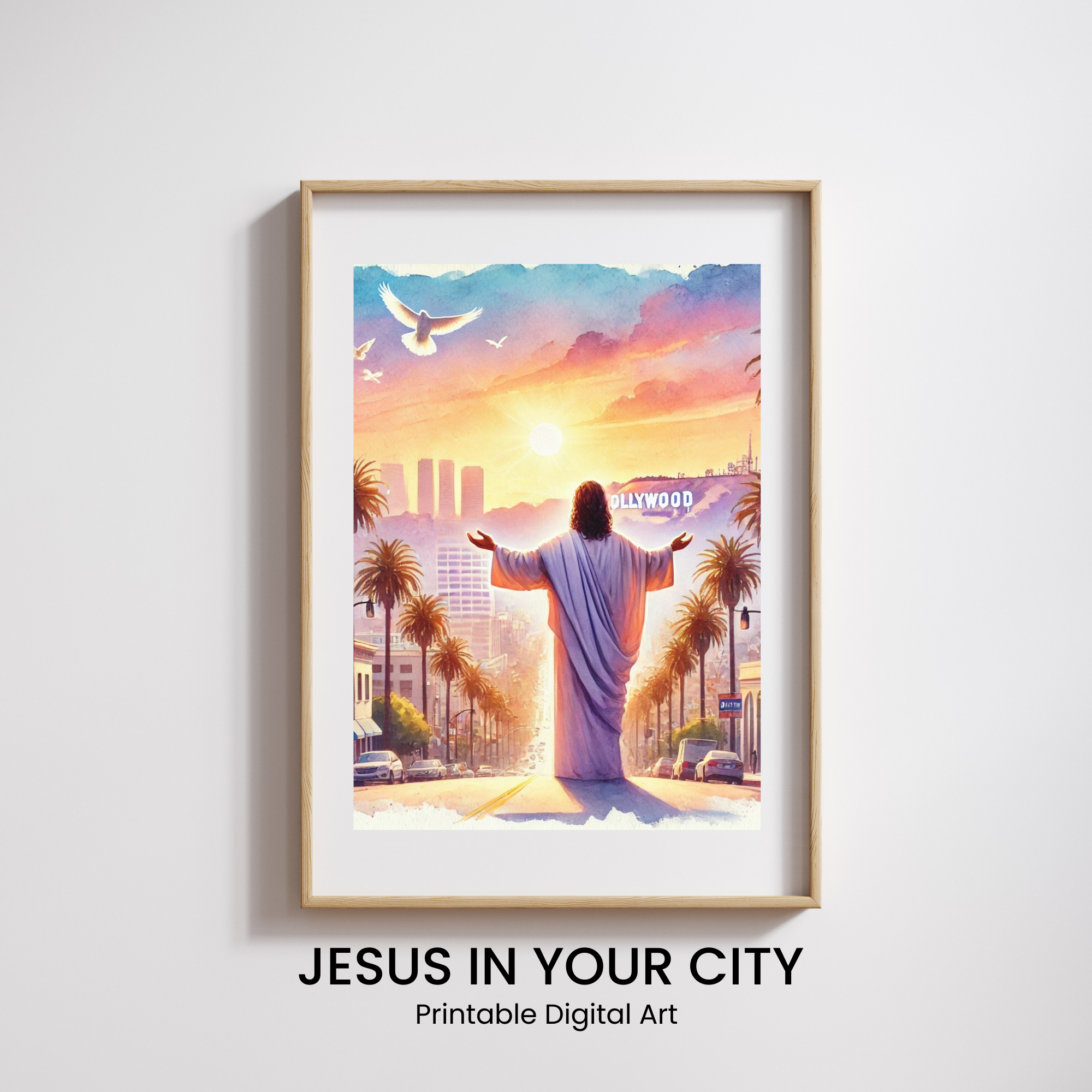 Jesus at Hollywood Drive in Los Angeles