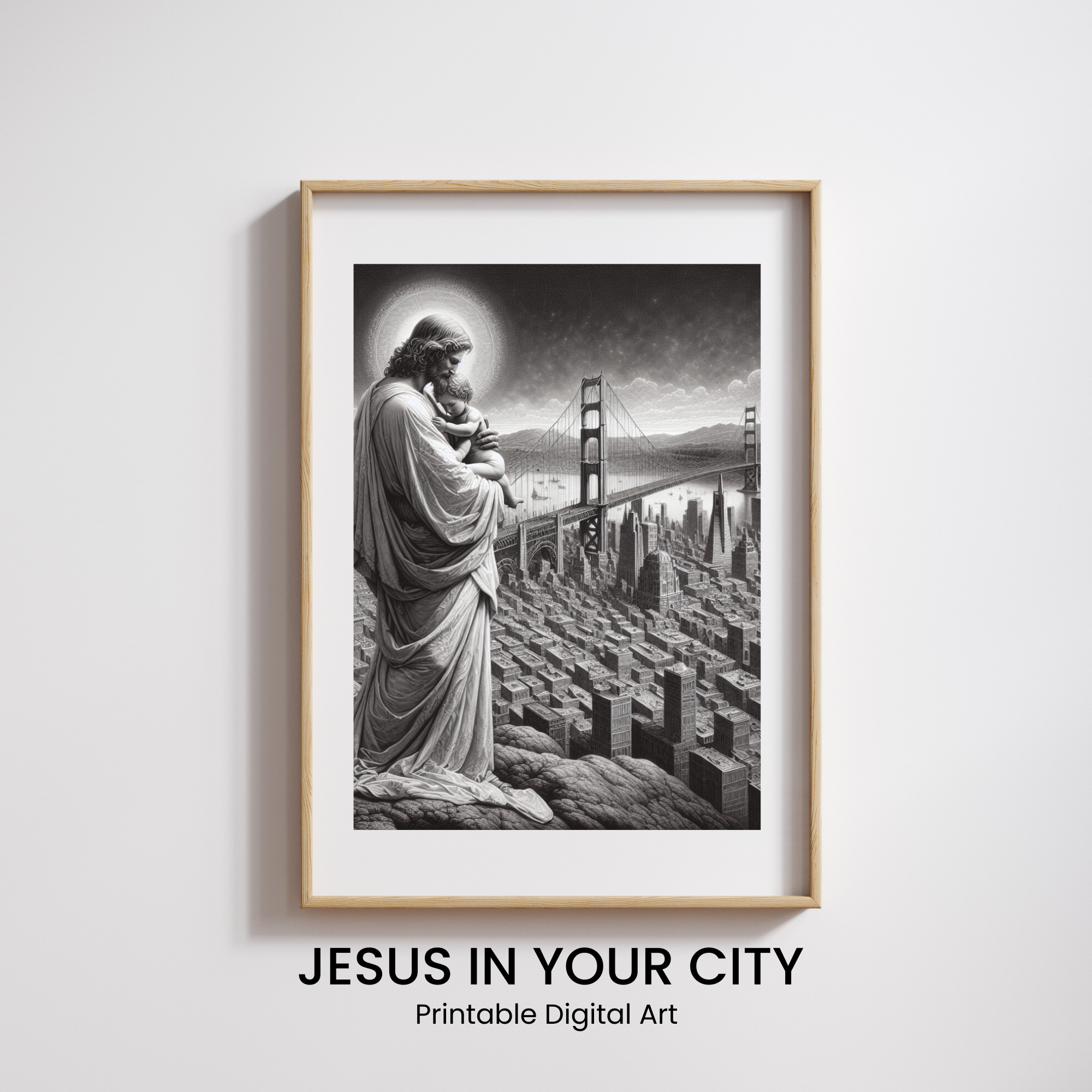Jesus over San Francisco