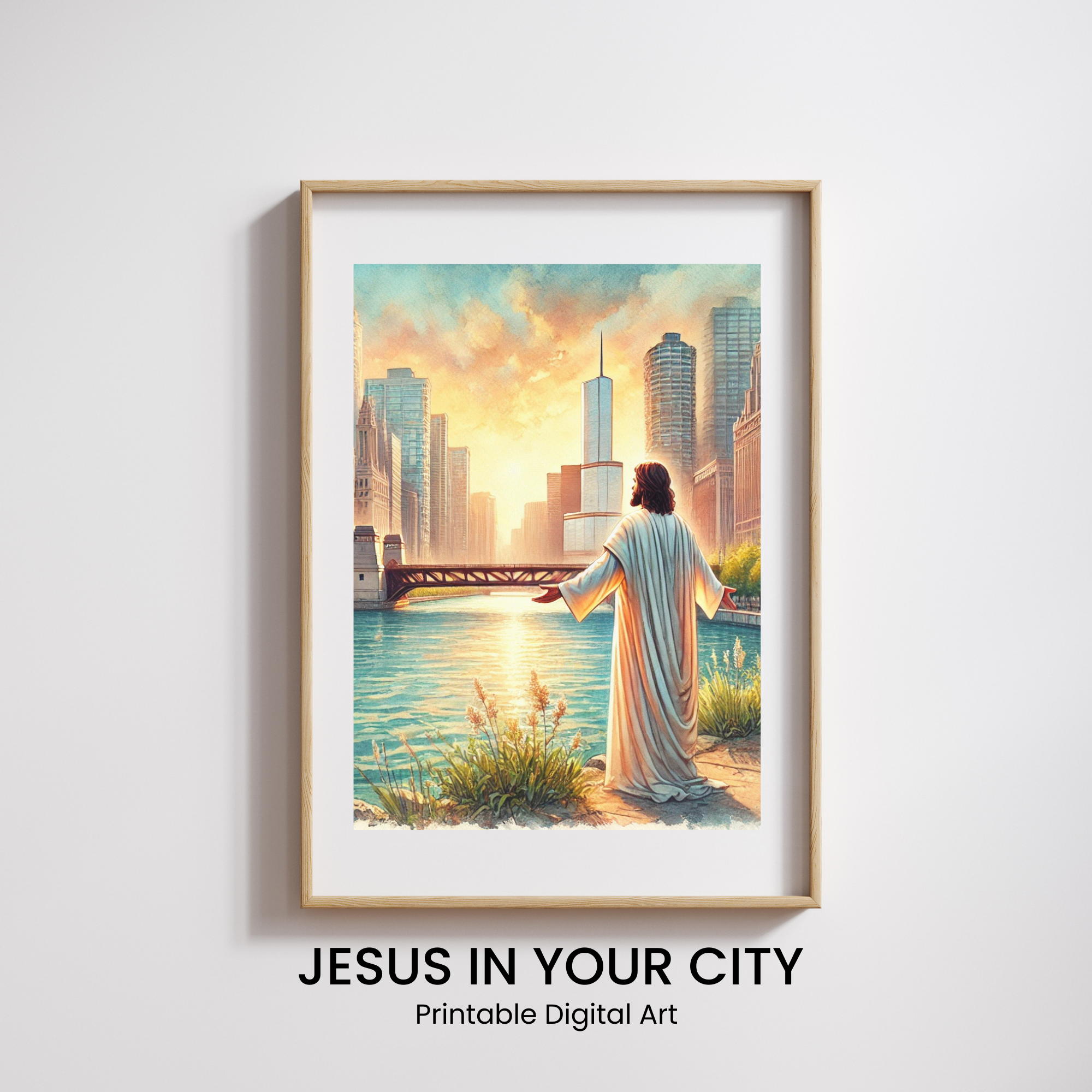 Jesus at Riverwalk in Chicago