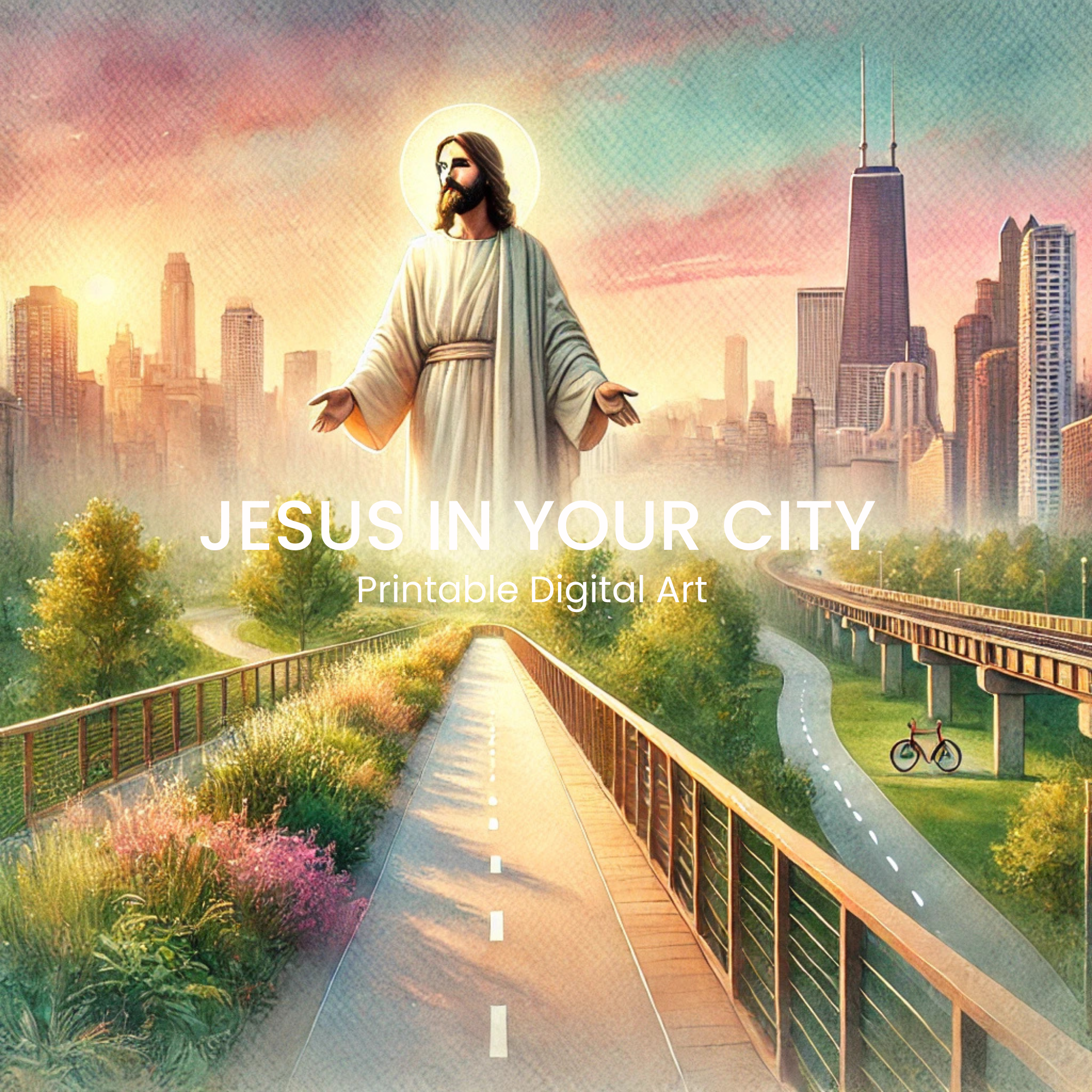 Jesus at 606 Trail in Chicago