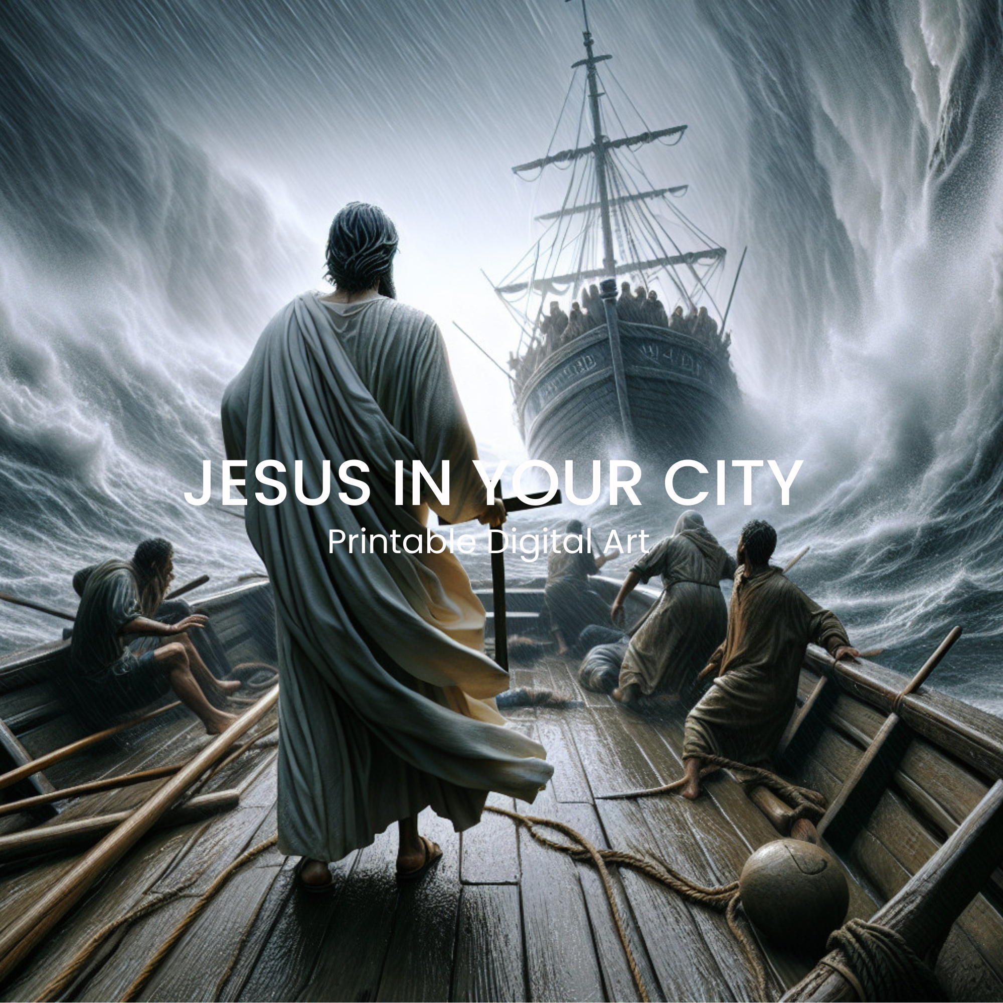 Jesus in a Sea Storm