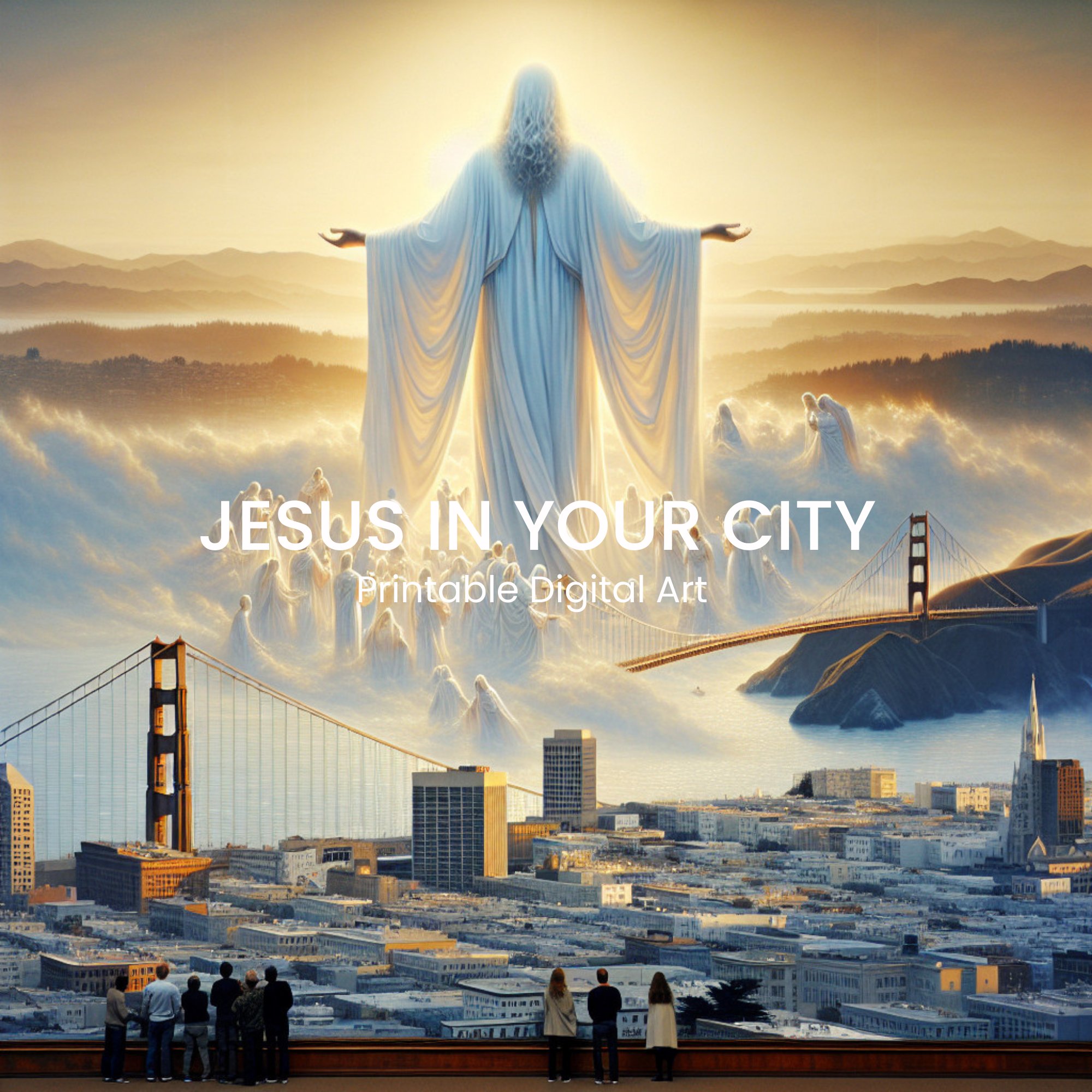 Jesus over San Francisco